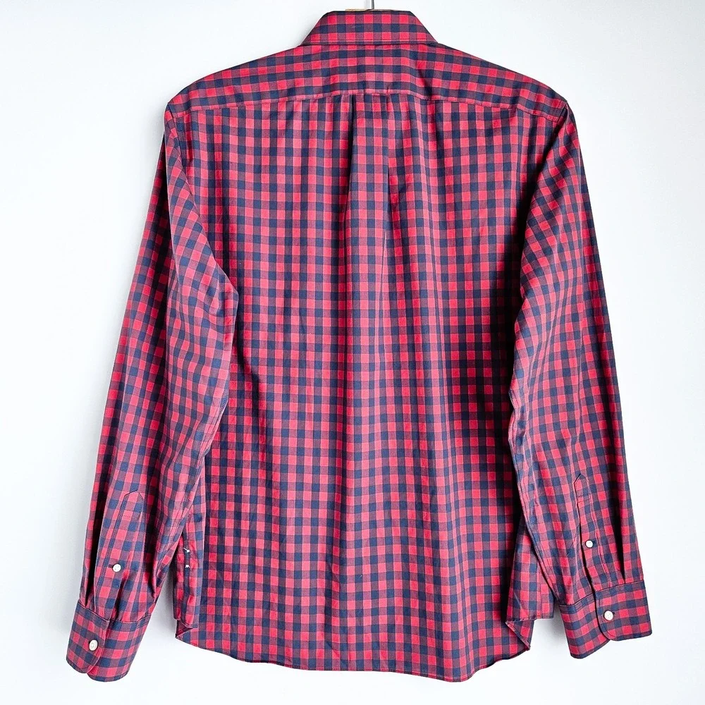 J Crew Lot Of 4 Button Down Long Sleeve Shirts Mens XL Slim & Classic Checkered - Picture 7 of 13